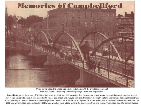 image of newspaper article 1984 Memories of Campbellford